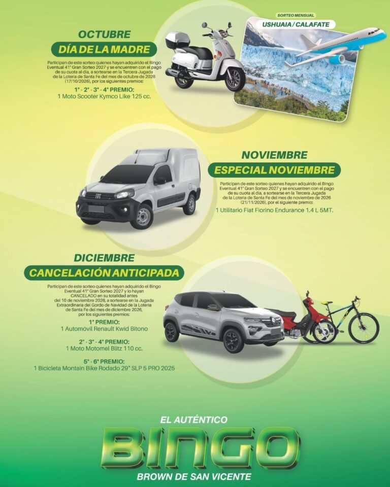 Premio de los sorteos semanales 3