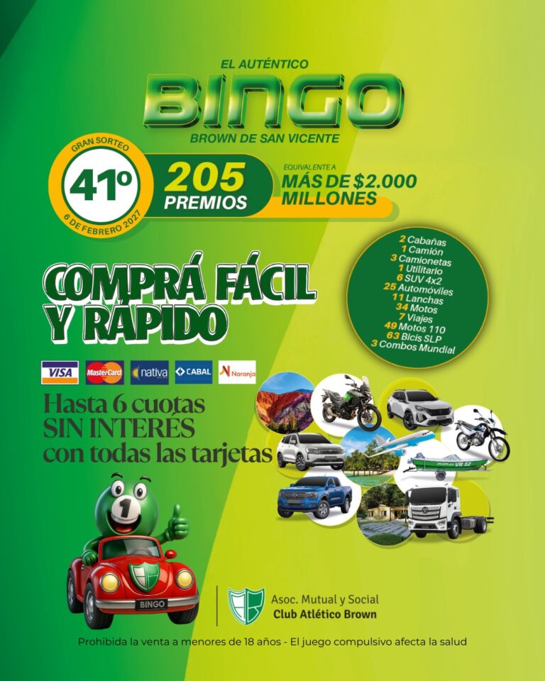 Información sobre el bingo 6