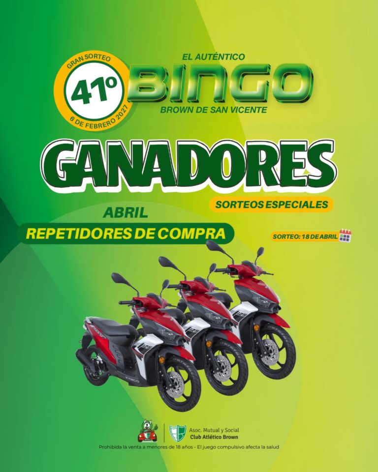 Nómina de ganadores de un sorteo