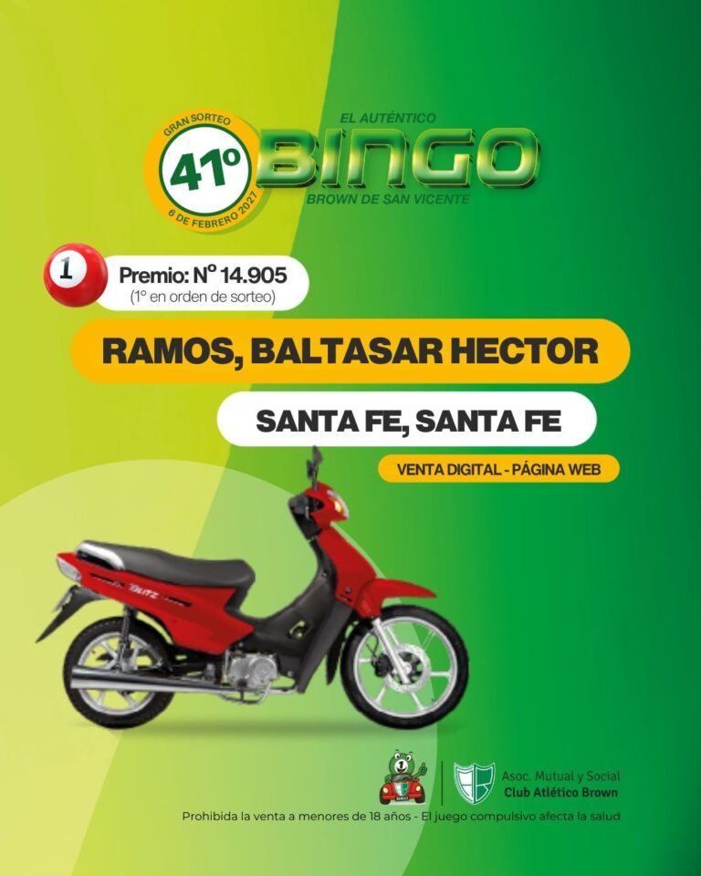 Nómina de ganadores de un sorteo