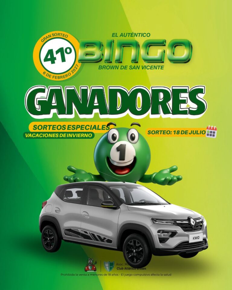 Nómina de ganadores de un sorteo