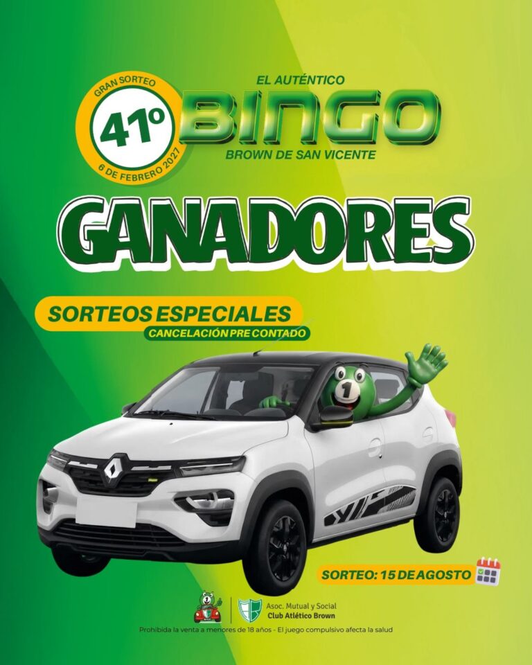 Nómina de ganadores de un sorteo
